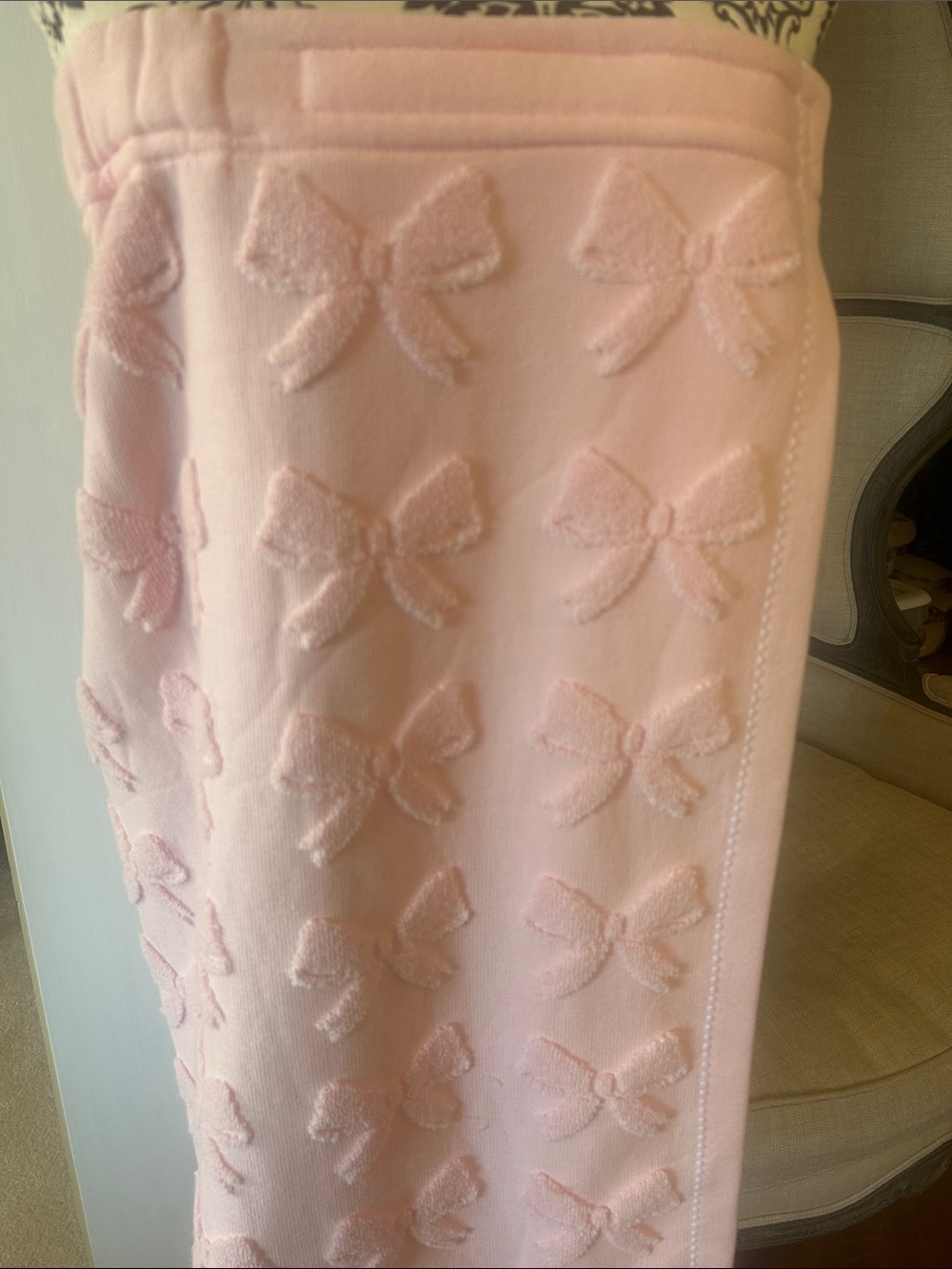 NWT Women’s Pink Terry Cloth Bath Cover Up OS - Picture 2 of 2